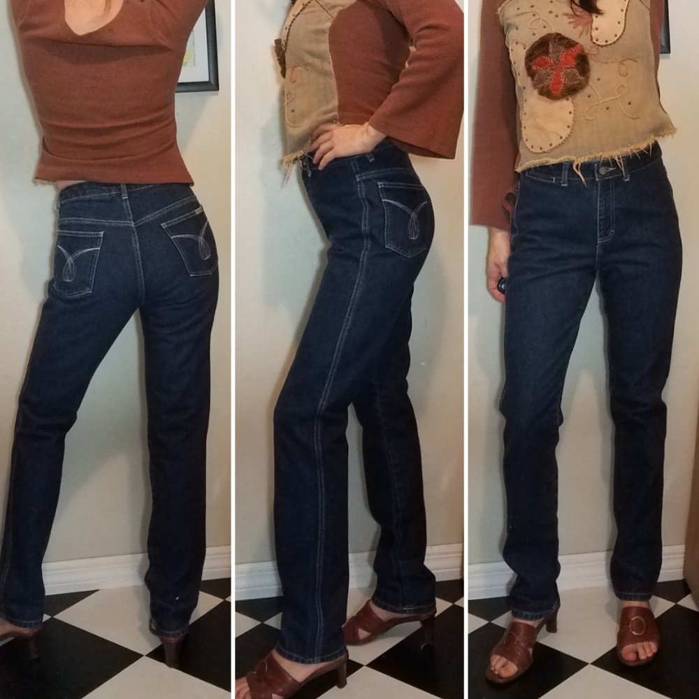 Calvin Klein Vintage jeans High waisted straight - Picture 4 of 8